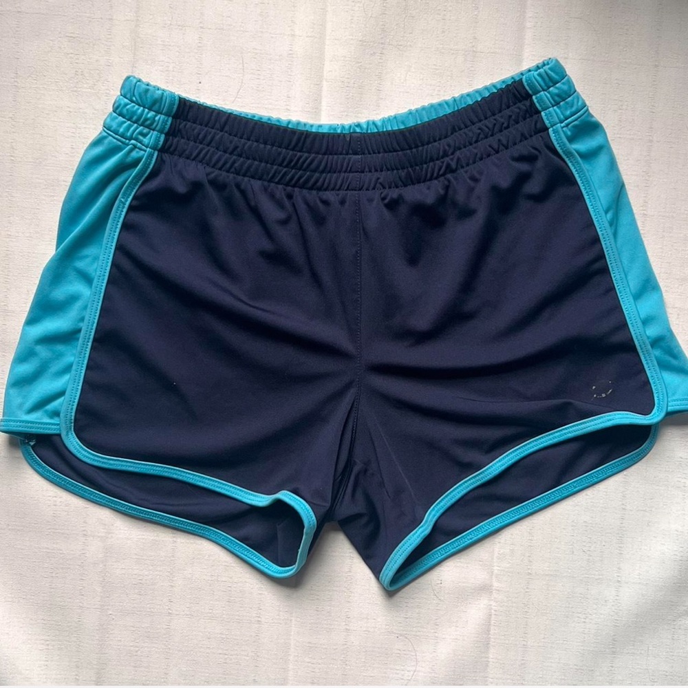 Navy and Teal Athletic Shorts